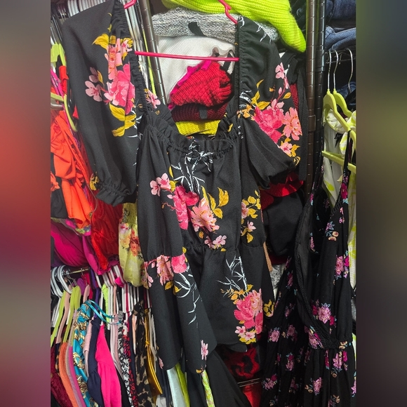 🍂🍁⚘️City Chic Corset Style Floral Blouse 22 - Picture 4 of 4